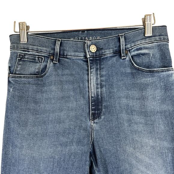 Mott & Bow Jeans Women 28x28 Blue High Rise Skinny Light Wash Stretch Denim - Picture 3 of 13